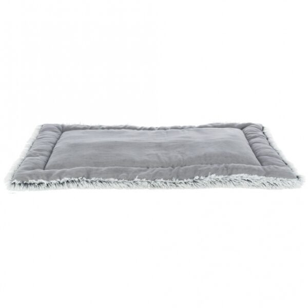 Dieser luxuriöse Langhaar-Plüsch/Velours Teppich vereint hohen Komfort mit stilvollem Design. Der gesteppten Polyester-Bezug sorgt für eine angenehme Haptik, während die 4 cm dicke Polyestervlies-Füllung für optimale Gemütlichkeit sorgt. Mit seinen großzügigen Maßen von ca. 120 × 80 cm ist er der perfekte Blickfang für jedes Zimmer. Dank seiner Waschbarkeit bei 40°C bleibt der Teppich stets frisch und sauber. Die elegante Farbkombination in weiß-schwarz/grau passt ideal zu verschiedenen Einrichtungsstilen und macht ihn zu einer hochwertigen und günstigen Wahl für Ihr Zuhause. Investieren Sie in diesen hochwertigen Teppich und genießen Sie den Komfort und die Ästhetik, die er bietet!