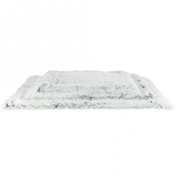Dieser luxuriöse Langhaar-Plüsch/Velours Teppich vereint hohen Komfort mit stilvollem Design. Der gesteppten Polyester-Bezug sorgt für eine angenehme Haptik, während die 4 cm dicke Polyestervlies-Füllung für optimale Gemütlichkeit sorgt. Mit seinen großzügigen Maßen von ca. 120 × 80 cm ist er der perfekte Blickfang für jedes Zimmer. Dank seiner Waschbarkeit bei 40°C bleibt der Teppich stets frisch und sauber. Die elegante Farbkombination in weiß-schwarz/grau passt ideal zu verschiedenen Einrichtungsstilen und macht ihn zu einer hochwertigen und günstigen Wahl für Ihr Zuhause. Investieren Sie in diesen hochwertigen Teppich und genießen Sie den Komfort und die Ästhetik, die er bietet!