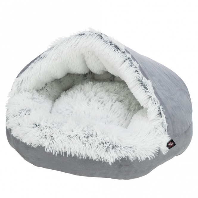 Dieser stilvolle und bequeme Velours-Langhaar-Plüsch-Sessel ist der perfekte Ort zum Entspannen. Mit seinem hochwertigen Polyester-Bezug und der komfortablen Polyestervlies-/Schaumstoff-Füllung bietet er optimalen Sitzkomfort und Unterstützung. Das fest integrierte Kissen sorgt für zusätzlichen Komfort, während der rutschfeste Boden Stabilität gewährleistet, sodass Sie sich entspannt zurücklehnen können. Pflegeleicht ist dieser Sessel ebenfalls, da er einfach per Handwäsche gereinigt werden kann. In der eleganten Farbkombination grau/weiß-schwarz und mit einem Durchmesser von ca. 55 cm fügt er sich harmonisch in jedes Wohnambiente ein und ist die ideale Wahl für alle, die Wert auf hohe Qualität und Funktionalität legen.