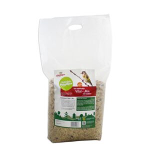 Der natürliche Vital-Mix ist die ideale Nahrung für Wildvögel, angereichert mit hochwertigen, getrockneten Insekten, die als natürlicher Proteinlieferant dienen. Diese besondere Mischung aus nahrhaften Beeren und gesunden Nüssen liefert wichtige Fettsäuren und Vitamine, die für die Gesundheit der Vögel essenziell sind. Der Vital-Mix ist nicht nur äußerst schmackhaft, sondern auch energiebringend und somit perfekt für die Ganzjahresfütterung geeignet. Besonders beliebt bei Körnerfressern wie Stieglitz, Buchfink, Kernbeißer, Spatz und Dompfaff, bietet dieser Mix eine ausgewogene Ernährung, die die Vitalität und Lebensfreude der Wildvögel unterstützt. Inhaltsstoffe: Getreide, Nüsse, Beeren, 4 % Insekten, Öle und Fette – für eine gesunde und artgerechte Fütterung.