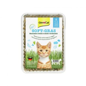 Katzen benötigen frisches Grün als wichtige Nahrungsergänzung, um gesund und vital zu bleiben. Oft greifen sie auf Zimmerpflanzen zurück, die jedoch gefährliche ätherische Öle oder Pflanzenschutzmittel enthalten können, die zu schweren Vergiftungen führen. Schützen Sie Ihre Katze mit GimCat Hydro-Gras, einem hochwertigen Katzengras, das speziell entwickelt wurde, um das Ausspeien von verschluckten Haaren zu unterstützen. Achten Sie darauf, dass Sie in der kalten Jahreszeit eine isolierende Unterlage wie Zeitungspapier verwenden, da kalte Fensterbänke und Metallfenster das Wachstum des Grases negativ beeinflussen können. Sorgen Sie stets für frisches und vitaminreiches Gras – Ihre Katze wird es Ihnen mit Gesundheit und Wohlbefinden danken. Dieses Ergänzungsfuttermittel für Katzen hat eine Wachstumsdauer von etwa 5-8 Tagen und hilft effektiv beim Ausscheiden von Haarballen. Hergestellt in Deutschland, bietet GimCat Hydro-Gras eine zarte und extra weiche Konsistenz für Ihre geliebte Katze.
