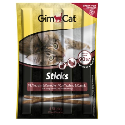 GimCat Sticks sind das perfekte Snack-Erlebnis für verwöhnte Katzen, die nur das Beste verdienen. Diese hochwertigen Leckerlis sind mit köstlichem Truthahn und zartem Kaninchen verfeinert und bieten eine getreidefreie Formel, die ohne künstliche Farbstoffe auskommt. Reich an Vitaminen und Taurin unterstützen sie die Gesundheit Ihrer Katze und sorgen für ein glänzendes Fell. Die Zusammensetzung besteht aus 90% Fleisch und tierischen Nebenerzeugnissen, darunter 28% Truthahn und 4% Kaninchen, und bietet eine hervorragende Nährstoffanalyse mit 38% Proteinen und 19,5% Fett. Für die optimale Fütterung empfehlen wir, Ihrer erwachsenen Katze täglich 1 bis 2 Sticks zu geben, maximal jedoch 5 Sticks pro Woche. Stellen Sie stets frisches Wasser zur Verfügung, um das Wohlbefinden Ihrer Katze zu fördern. Verwöhnen Sie Ihre Katze mit diesen schmackhaften und gesunden Snacks von GimCat – für glückliche und gesunde Katzen!