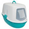 Dieser praktische Toilettenreiniger mit Haube, Schwingtür und Tragegriff ist die ideale Lösung für eine hygienische und einfache Reinigung. Der integrierte Aktivkohlefilter neutralisiert unangenehme Gerüche effektiv, sodass Ihr Badezimmer frisch bleibt. Mit zwei Unterschalen und einem Siebeinsatz ermöglicht dieses Produkt eine schnelle und mühelose Reinigung der Toilette. Die benutzerfreundlichen Easy Click-Verschlüsse sorgen für ein schnelles Öffnen und Schließen, während das hygienische Trennsystem den Streuverbrauch spart. Mit kompakten Maßen von ca. 39 × 42 × 59 cm und in der eleganten Farbe taupe/taupe/helltaupe ist dieser Toilettenreiniger nicht nur funktional, sondern auch ein stilvolles Accessoire für Ihr Badezimmer. Holen Sie sich jetzt diesen hochwertigen Toilettenreiniger für eine saubere und angenehme Atmosphäre!