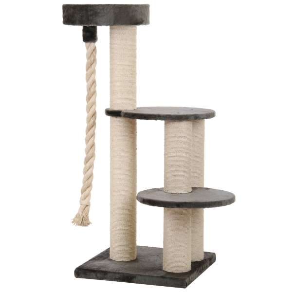 Entdecken Sie den perfekten Kratzbaum für große und schwere Katzen – ideal für Maine Coon und ähnliche Rassen! Dieser robuste Kratzbaum wurde speziell entwickelt, um Ihren pelzigen Freunden einen stabilen und komfortablen Spiel- und Schlafplatz zu bieten. Mit einem eleganten, schlichten Design und einer verstärkten Bodenplatte garantiert er einen sicheren Stand, während die besonders stabilen Sisalstämme mit einem Durchmesser von 15 cm Ihren Katzen die Möglichkeit geben, ihren natürlichen Kratzinstinkt auszuleben. Die großzügigen Maße von 60 x 60 x 143 cm (L x B x H) bieten ausreichend Platz für ausgiebige Entspannung und Spiel. Wählen Sie diesen hochwertigen Kratzbaum in stilvollem Grau und schenken Sie Ihrer Katze ein Zuhause, das ihren Bedürfnissen gerecht wird!