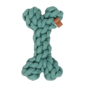 Das Hundespielzeug Dente ist ein strapazierfähiges Spielseil in Knochenform, das aus 100 % hochwertiger Baumwolle gefertigt ist. Dieses weiche und natürliche Material ist das ideale Kaumaterial für Ihren Hund und fördert die Gesundheit von Zähnen und Zahnfleisch. Dente eignet sich hervorragend für Apportier- und Zerrspiele und stärkt somit die Bindung zwischen Ihnen und Ihrem Vierbeiner. Das Spielzeug ist in zwei praktischen Größen erhältlich: 19 cm und 30 cm, sowie in den trendigen Farben cremeweiß und schwarz. Gönnen Sie Ihrem Hund das beste Spielzeug für stundenlangen Spaß und gesunde Zähne!