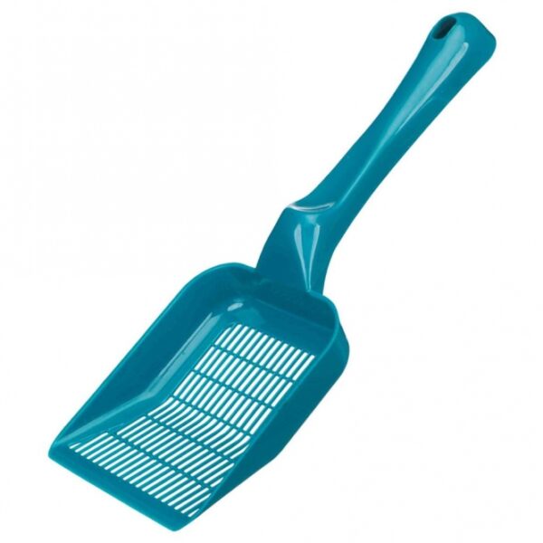 Dieser robuste Streulöffel aus hochwertigem Kunststoff ist die ideale Lösung für die einfache und effiziente Reinigung von Katzentoiletten, besonders geeignet für Ultrastreu. Mit seinen Gesamtmaßen von ca. 28,5 x 10,5 cm (LxB) und einer praktischen Schaufelfläche von ca. 12 x 9,5 cm (LxB) ermöglicht er ein müheloses Entfernen von Streu und Abfällen. Die Löcher haben eine Größe von ca. 18 x 3 mm, was eine optimale Durchlässigkeit gewährleistet. Bitte beachten Sie, dass die Farben variieren können, da die Auswahl je nach Lagerbestand erfolgt. Dieser Streulöffel vereint Funktionalität und Qualität und ist ein unverzichtbares Hilfsmittel für jeden Katzenbesitzer, der Wert auf eine gründliche und einfache Reinigung legt.