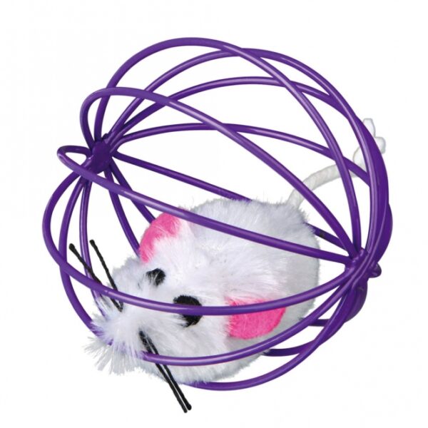 Entdecken Sie die lustige Plüschmaus im Gitterball, die mit einer klingenden Schelle ausgestattet ist und perfekt zum Jagen und Spielen geeignet ist. Mit einer kompakten Größe von ca. 6 cm ist dieses Spielzeug ideal für Katzen und sorgt für stundenlangen Spaß. Die Plüschmaus ist in verschiedenen Farben erhältlich, wobei die Auswahl aufgrund des Lagerbestands variiert. Dieses hochwertige und günstige Spielzeug fördert die Aktivität und den Spieltrieb Ihrer Katze, während es gleichzeitig für eine sichere und unterhaltsame Spielerfahrung sorgt.