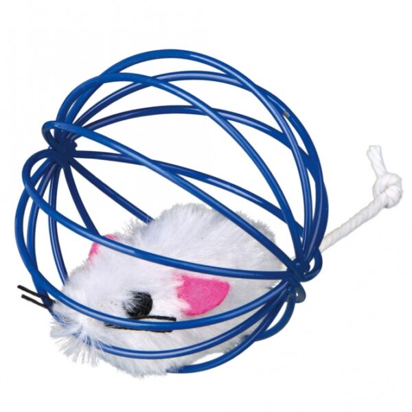 Entdecken Sie die lustige Plüschmaus im Gitterball, die mit einer klingenden Schelle ausgestattet ist und perfekt zum Jagen und Spielen geeignet ist. Mit einer kompakten Größe von ca. 6 cm ist dieses Spielzeug ideal für Katzen und sorgt für stundenlangen Spaß. Die Plüschmaus ist in verschiedenen Farben erhältlich, wobei die Auswahl aufgrund des Lagerbestands variiert. Dieses hochwertige und günstige Spielzeug fördert die Aktivität und den Spieltrieb Ihrer Katze, während es gleichzeitig für eine sichere und unterhaltsame Spielerfahrung sorgt.