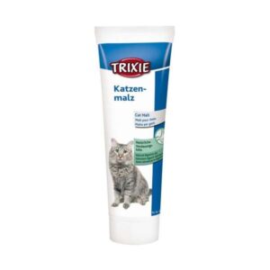 Katzenmalz ist ein hochwertiges Ergänzungsfuttermittel für Katzen, das als leckere Verdauungshilfe dient. Es unterstützt die Regulierung des Stoffwechsels und hilft dabei, die Bildung von Haarballen im Magen- und Darmtrakt effektiv zu vermeiden. So sorgt es für das Wohlbefinden Ihrer Katze und ergänzt optimal die Beifütterung von Katzengras. Die Zusammensetzung umfasst pflanzliche Nebenerzeugnisse, hochwertige Öle und Fette sowie Zucker (Dextrose) und ist mit EU-Zusatzstoffen konserviert. Mit einem Rohfettanteil von 36,10%, Rohprotein von 3,10%, Rohasche von 1,30% und Rohfaser von 1,00% bietet dieses Produkt eine ausgewogene Nährstoffversorgung. Genießen Sie die Vorteile dieses Katzenmalzes in der praktischen 240g Verpackung für eine gesunde und glückliche Katze!