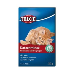 Katzenminze, gewonnen aus den Blättern der Nepeta Cataria, ist ein wahres Highlight für jede Katze. Ihr aromatischer und langanhaltender Duft regt Katzen zu spielerischem Verhalten an, was für mehr Spaß und Aktivität sorgt. Verwenden Sie diese hochwertige Katzenminze, um Spielzeuge oder Kratzbäume zu behandeln und damit das Interesse Ihres Tieres zu wecken. Diese natürliche Kräutermischung ist völlig unbedenklich und kann bedenkenlos gefressen werden. Gönnen Sie Ihrer Katze 20g dieser hochwertigen Katzenminze für ein glücklicheres und aktiveres Leben!