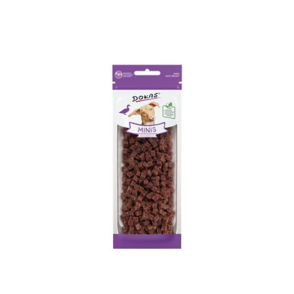 Die fettarmen Minis aus 100 % Entenbrustfilet sind die ideale Belohnung für Ihr Haustier und die perfekte Motivation für jede Trainingsstunde. Diese hochwertigen Snacks sind nicht nur lecker, sondern auch gesund, da sie L-Carnitin enthalten, das die Fettverbrennung aktiv unterstützen kann. Die kleinen, handlichen Stücke sind optimal für das Training geeignet und lassen sich dank ihrer schmalen Verpackung ideal verstauen – perfekt für unterwegs! Mit einem Fleischanteil von 91 % und wichtigen Nährstoffen wie Fructo-Oligosacchariden und Mineralstoffen bieten diese Minis alles, was Ihr Tier braucht. Füttern Sie die Snacks zwischen den Mahlzeiten und sorgen Sie stets für ausreichend frisches Trinkwasser. Lagern Sie die Beutel kühl und trocken, um die Frische zu gewährleisten. Diese leckeren Entenbrustfilet-Snacks sind die beste Wahl für gesundheitsbewusste Tierhalter!