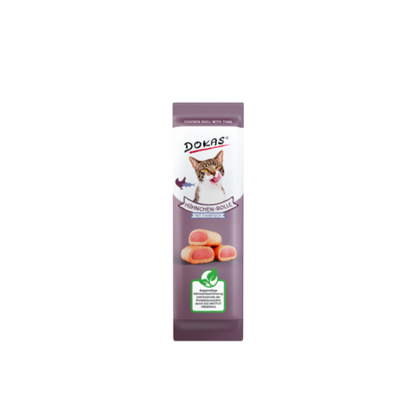 Dieser köstliche Snack ist der perfekte Begleiter für jede Gelegenheit! Die weiche Rolle mit ihrem zarten Kern besteht aus 73 % hochwertigem Hühnchenbrustfilet und 20 % MSC-zertifiziertem Thunfisch, was ihn zu einer nachhaltigen Wahl macht. Unser Snack ist frei von Soja, Gluten und Getreide sowie ohne Zuckerzusatz – ideal für empfindliche Tiere. Umhüllt von einer leckeren Hülle aus Hühnchenbrustfilet, bietet die cremige Füllung aus Rindfleisch oder Thunfisch ein unwiderstehliches Geschmackserlebnis. Verwöhnen Sie Ihren Liebling zwischen den Mahlzeiten mit diesem hochwertigen Snack, der nicht nur schmackhaft, sondern auch gesund ist. Denken Sie daran, stets frisches Wasser bereitzustellen und den Snack kühl und trocken zu lagern, um die Frische zu bewahren!