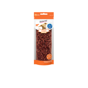 Diese hochwertigen Minis aus 100 % Lammfleisch sind der ideale Snack für aktive Hunde und perfekt für jede Trainingsstunde. Mit einem hohen Anteil von 90 % Lammfleisch und dem wertvollen L-Carnitin unterstützen sie aktiv die Fettverbrennung und helfen dabei, die Fitness Ihres Hundes zu fördern. Die praktischen kleinen Stücke sind dank ihrer schmalen Verpackung der optimale Begleiter für unterwegs – immer griffbereit, um Ihrem Vierbeiner eine schmackhafte Belohnung zwischen den Mahlzeiten zu bieten. Die Zusammensetzung umfasst neben Lammfleisch auch pflanzliche Nebenerzeugnisse, Fructo-Oligosaccharide und Mineralstoffe, die zur Gesundheit Ihres Hundes beitragen. Denken Sie daran, die tägliche Futtermenge nach Bedarf zu reduzieren und stets frisches Wasser bereitzustellen. Lagern Sie den Snack nach Anbruch kühl und trocken und verschließen Sie den Frischebeutel, um die Qualität zu erhalten. Der enthaltene Absorber sorgt für Frische und ist nicht zum Verzehr geeignet. Füttern Sie den Snack immer unter Aufsicht, um ein sicheres Futtererlebnis zu gewährleisten.