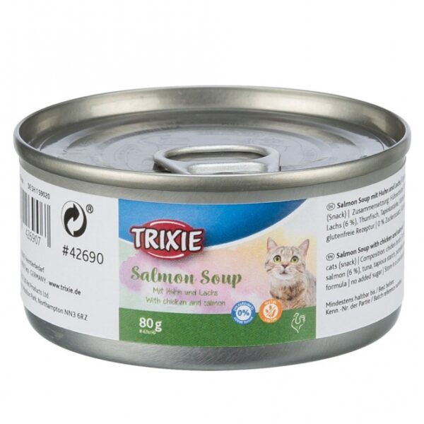 Entdecken Sie unseren köstlichen Flüssigsnack mit Huhn und Lachs – eine ideale Belohnung für Ihren Vierbeiner! Dieser hochwertige Snack enthält 13 % Hühnerfleisch und 6 % Lachs, was ihn zu einer proteinreichen und schmackhaften Wahl für Hunde macht. Angereichert mit Taurin unterstützt unser Snack nicht nur die Sehkraft Ihres Hundes, sondern beugt auch Mangelerscheinungen vor. Unsere glutenfreie Rezeptur kommt ganz ohne Zuckerzusatz aus und sorgt somit für ein gesundes Vergnügen. Mit einem Inhalt von 80 g ist dieser praktische Snack perfekt für unterwegs oder als besondere Leckerei zu Hause. Gönnen Sie Ihrem Hund diesen gesunden und schmackhaften Flüssigsnack – er wird es Ihnen danken!