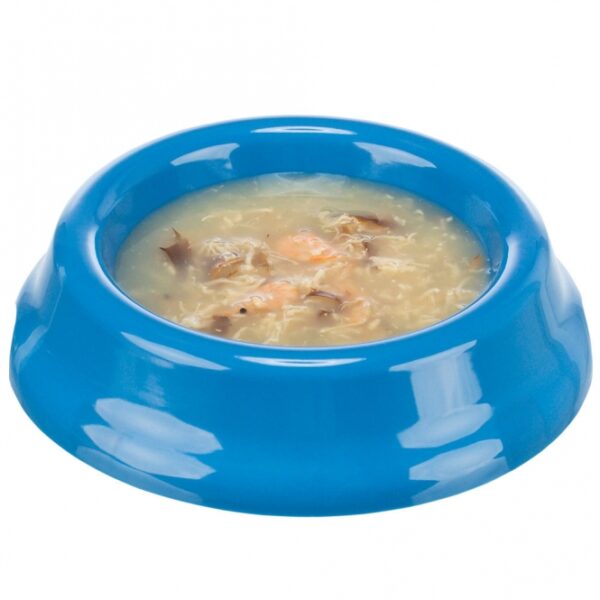 Dieser leckere Flüssigsnack mit Huhn und Shrimps ist die perfekte Wahl für alle, die ihrem Haustier eine gesunde und schmackhafte Belohnung bieten möchten. Mit einem Fleischgehalt von 13 % und einem Fischgehalt von 6 % enthält dieser Snack hochwertige Zutaten, die für die optimale Ernährung Ihres Tieres sorgen. Angereichert mit Taurin, unterstützt er nicht nur die Sehkraft, sondern beugt auch Mangelerscheinungen vor. Unsere glutenfreie Rezeptur ist frei von Zuckerzusatz und eignet sich ideal für empfindliche Tiere. Der Snack kommt in einer praktischen 80 g Verpackung und ist einfach zu lagern – kühl und trocken. Verwöhnen Sie Ihr Haustier mit diesem hochwertigen und schmackhaften Snack!