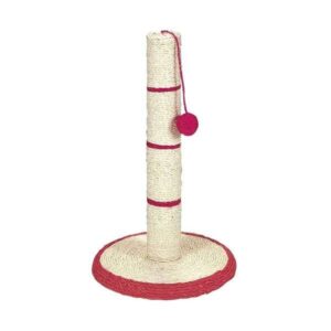 Dieser hochwertige Kratzstamm ist vollständig mit Natursisal umwickelt, sowohl am Stamm als auch an der stabilen Bodenplatte, und bietet Ihrem geliebten Haustier viel Platz zum Krallenwetzen. Der integrierte Spielzeugbaum sorgt für zusätzlichen Spielspaß und ist ideal für aktive Katzen. Mit einer Grundfläche von ca. 31 cm Durchmesser, einem Stammdurchmesser von ca. 7 cm und einer Höhe von ca. 50 cm passt dieser Kratzstamm perfekt in jede Wohnung. Erhältlich in verschiedenen Farben, die je nach Lagerbestand ausgewählt werden, ist dieser Kratzstamm eine ausgezeichnete Wahl für Katzenliebhaber, die Wert auf Qualität und Funktionalität legen. Schenken Sie Ihrem Stubentiger den besten Platz zum Kratzen und Spielen!