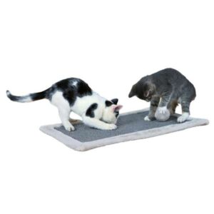Entdecken Sie unsere vielseitige Kratzmatte für Katzen, die sich optimal an jedem Ort platzieren oder sogar aufhängen lässt. Mit einem weichen Plüschrand und einem Spielzeug am Gummiband sorgt diese Matte für stundenlangen Spielspaß und Krallenpflege. Das Wetzen der Krallen ist für Katzen unerlässlich, um zu verhindern, dass Ihre Möbel oder Tapeten beschädigt werden. Unsere hochwertige Kratzmatte aus robustem Sisal hilft Ihrer Katze, die schuppige Oberschicht der Krallen zu entfernen und das Einwachsen der Krallen zu vermeiden. Mit den kompakten Maßen von 55 x 35 cm und der eleganten Farbe Lichtgrau ist diese Matte nicht nur funktional, sondern auch eine stilvolle Ergänzung für Ihr Zuhause. Investieren Sie in das Wohlbefinden Ihrer Katze mit dieser praktischen und langlebigen Kratzmatte!