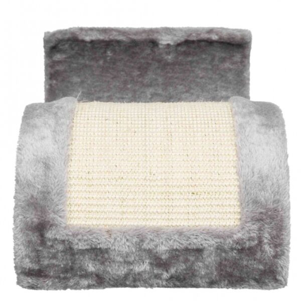 Das Wetzen der Krallen ist für Katzen unerlässlich, um Schäden an Möbeln und Tapeten zu vermeiden. Unser hochwertiger Kratzbaum aus robustem Sisal bietet Ihrer Katze das perfekte Kratzmaterial, um die schuppige Oberschicht der Krallen zu entfernen und ein Einwachsen der Krallen zu verhindern. Die innovative Wellenform sorgt für abwechslungsreiche Spielmöglichkeiten und dient gleichzeitig als gemütlicher Ruheplatz oder Höhle. Dieser Kratzbaum ist für Katzen jeden Alters geeignet und überzeugt durch seine Kombination aus weichem Plüsch und strapazierfähigem Sisal. Mit den kompakten Maßen von ca. 50 x 29 x 18 cm und in elegantem Grau ist er eine stilvolle Ergänzung für jedes Zuhause. Investieren Sie in die Gesundheit und das Wohlbefinden Ihrer Katze mit diesem hochwertigen Kratzmöbel!