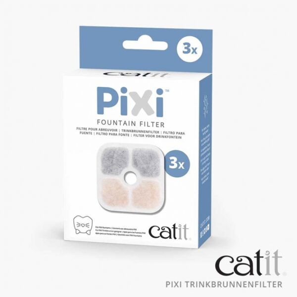 Für sauberes und besser schmeckendes Wasser für Ihre Katze ist der Catit PIXI Trinkbrunnenfilter die perfekte Lösung. Dieser hochwertige Filter entfernt effektiv Schmutzpartikel, Gerüche und Verunreinigungen aus dem Leitungswasser und sorgt zudem für eine Enthärtung, indem er Magnesium und Kalzium reduziert. So schützen Sie die Gesundheit Ihrer Katze vor Harnwegserkrankungen. Der Filter funktioniert in einem dreistufigen Reinigungssystem und ist für alle Catit PIXI Trinkbrunnen geeignet. Mit dem 3er Pack haben Sie immer einen frischen Filter zur Hand, um das Trinkwasser Ihrer Katze jederzeit zu optimieren. Vertrauen Sie auf die Vorteile der UVC-Sterilisation, die bis zu 99% der unsichtbaren Bakterien und Viren neutralisiert. Sorgen Sie für das beste Trinkwasser – für das Wohl Ihrer Katze!