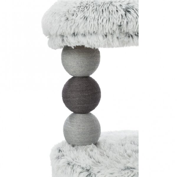 Dieses hochwertige Kuschelbett für Haustiere bietet ultimativen Komfort und Sicherheit. Es ist aus strapazierfähigem Jute mit einem Durchmesser von 4 mm und einem weichen Langhaar-Plüsch (Polyester) gefertigt, der eine angenehme Liegefläche mit 310 g/m² bietet. Mit einer Höhe von ca. 73 cm und einer Grundfläche von etwa 54 x 40 cm bietet das Bett genügend Platz für Ihr Tier. Die gemütliche Höhle ist mit Fleece (Polyester) ausgestattet und verfügt über ein Wendekissen, das sich leicht von Hand waschen lässt. In elegantem Grau passt es perfekt in jede Wohnung. Gönnen Sie Ihrem Haustier den besten Schlafplatz mit diesem stilvollen und funktionalen Kuschelbett!
