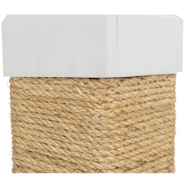 Diese stilvolle Sisal-Kratzbaum für Katzen ist ein unverzichtbares Möbelstück für jeden Katzenliebhaber. Mit einem Durchmesser von 5 mm und einem stabilen, lackierten Sperrholz bietet er nicht nur eine robuste Konstruktion, sondern auch eine ansprechende weiße Farbe, die in jedes Zuhause passt. Die Grundfläche von etwa 34 × 34 cm und eine Höhe von ca. 60 cm machen ihn ideal für Katzen aller Größen. Der Stamm misst ca. 11 × 11 cm und sorgt für zusätzlichen Halt und Stabilität. Zudem unterstützt TRIXIE mit dem Verkauf dieser Serie wichtige Meeresschutzprojekte, was einen wertvollen Beitrag zum Natur- und Artenschutz leistet. Investieren Sie in diesen hochwertigen Kratzbaum und bieten Sie Ihrer Katze einen perfekten Platz zum Spielen und Entspannen!