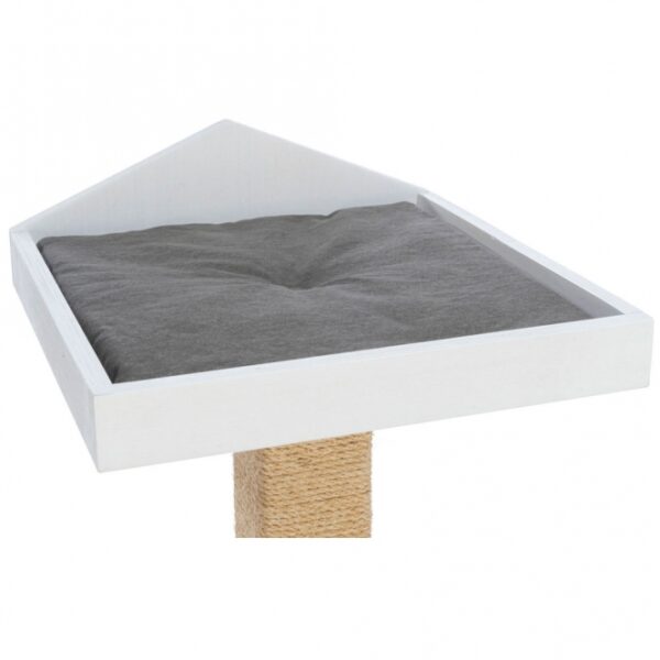 Entdecken Sie das kuschelige Kuschelbett für Katzen und kleine Hunde von TRIXIE, das nicht nur stilvoll in grau und weiß ist, sondern auch höchsten Komfort bietet. Mit einer Grundfläche von ca. 38 × 38 cm und einer Höhe von ca. 115 cm ist dieses hochwertige Schlafmöbel ideal für Ihr Haustier. Der stabile Stamm aus lackiertem Sperrholz und der Sisalüberzug (ø 5 mm) sorgen für eine lange Lebensdauer und sind perfekt zum Kratzen geeignet. Die Wendekissen aus 100% Baumwolle sind handwaschbar und machen die Pflege besonders einfach. Zudem unterstützt der Kauf dieses Produkts Meeresschutzprojekte und trägt aktiv zum Natur- und Artenschutz bei. Gönnen Sie Ihrem Liebling dieses gemütliche Kuschelbett – die beste Wahl für einen erholsamen Schlaf!