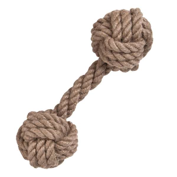 Diese hochwertigen Hundespielzeuge aus Jute bieten eine perfekte Kombination aus Natürlichkeit, Zahnfreundlichkeit und Stabilität. Hergestellt aus robustem und widerstandsfähigem Naturmaterial, sind diese Spielzeuge ideal für aktive Hunde. Die Jute-Hantel hat die Maße von ca. 19 x 6 cm und eignet sich hervorragend zum Apportieren, was sie zu einem unverzichtbaren Spielzeug für jeden Hund macht. Mit diesen langlebigen und umweltfreundlichen Hundespielzeugen fördern Sie nicht nur die Gesundheit Ihres Vierbeiners, sondern bieten ihm auch stundenlangen Spielspaß. Entscheiden Sie sich für Qualität und Nachhaltigkeit – Ihre beste Wahl für Hundespielzeug!