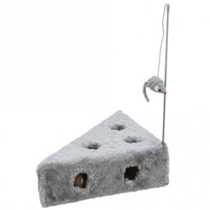Entdecken Sie das perfekte Katzenspielzeug für Ihre geliebte Katze! Dieses hochwertige Katzenspielzeug mit einem weichen Plüschbezug sorgt für stundenlangen Spielspaß. Ausgestattet mit einer niedlichen Plüschmaus an einer Spielangel und drei bunten Spielbällen im Inneren des Cats Cheese, ist es ideal, um die Neugier Ihrer Katze zu wecken und ihre Jagdinstinkte zu fördern. Mit den kompakten Maßen von ca. 36 × 8 × 26/26 cm passt es perfekt in jede Wohnung. Erhältlich in verschiedenen Farben, die von der Abbildung abweichen können, ist dieses Spielzeug nicht nur unterhaltsam, sondern auch ein echter Hingucker in Ihrem Zuhause. Gönnen Sie Ihrer Katze das beste Spielzeug für unvergessliche Spielstunden!