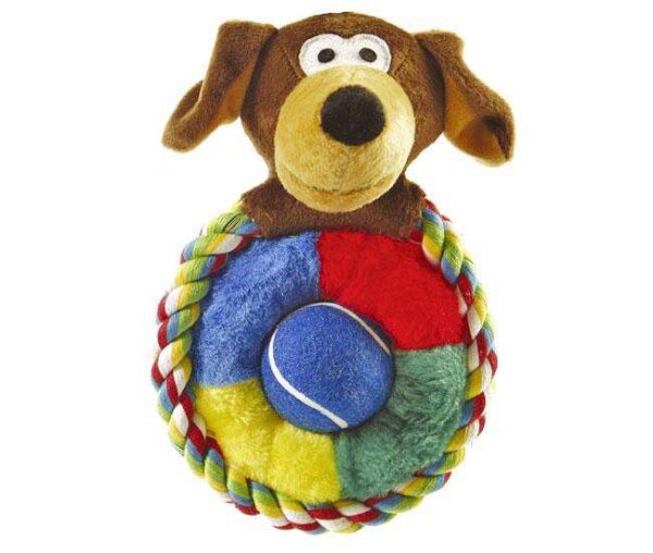 Entdecken Sie unser 3-teiliges Actionspielzeug-Set, das aus einem Baumwollring mit Plüschkopf, einem Plüsch-Wurfring und einem Tennisball besteht. Dieses hochwertige Spielzeug-Set eignet sich perfekt für stundenlangen Spielspaß mit Ihrem Hund. Der integrierte Squeeker sorgt für zusätzliche Unterhaltung und regt die Neugier Ihres vierbeinigen Freundes an. Mit einer Größe von ca. 30 cm ist dieses Spielzeug ideal für kleine bis mittelgroße Hunde. Gönnen Sie Ihrem Haustier das beste Spielzeug, das sowohl langlebig als auch günstig ist – für Freude und aktive Bewegung im Freien!
