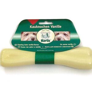 Der Nylonknochen mit köstlichem Vanillearoma ist das ideale Spielzeug für Hunde, das nicht nur Spaß macht, sondern auch lecker schmeckt! Hergestellt aus hochwertigem Nylon, bietet dieser langlebige Kauknochen eine sichere und unterhaltsame Beschäftigung für Ihren vierbeinigen Freund. Dank seiner besonderen Vanille-Note wird das Kauen zu einem echten Genuss, während die robuste Beschaffenheit dafür sorgt, dass der Knochen auch intensiven Beißattacken standhält. Gönnen Sie Ihrem Hund dieses günstige und qualitativ hochwertige Spielzeug, das sowohl die Zahngesundheit fördert als auch für stundenlangen Spielspaß sorgt!