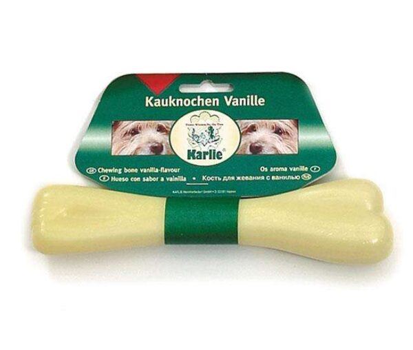 Der Nylonknochen mit köstlichem Vanillearoma ist das ideale Spielzeug für Hunde, das nicht nur Spaß macht, sondern auch lecker schmeckt! Hergestellt aus hochwertigem Nylon, bietet dieser langlebige Kauknochen eine sichere und unterhaltsame Beschäftigung für Ihren vierbeinigen Freund. Dank seiner besonderen Vanille-Note wird das Kauen zu einem echten Genuss, während die robuste Beschaffenheit dafür sorgt, dass der Knochen auch intensiven Beißattacken standhält. Gönnen Sie Ihrem Hund dieses günstige und qualitativ hochwertige Spielzeug, das sowohl die Zahngesundheit fördert als auch für stundenlangen Spielspaß sorgt!