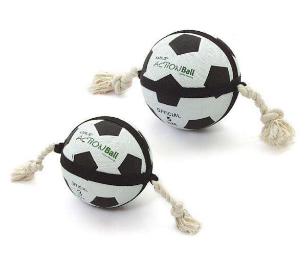 Der KARLIE ACTION BALL ist die perfekte Neuheit für Hundeliebhaber! Empfohlen von Hundetrainern und weltweit patentiert, fördert dieser innovative Spielball das spielerische Miteinander zwischen Mensch und Tier über Stunden. Die artgerechte Konstruktion ermöglicht es jedem Hund, den Ball sicher und fest zu greifen, während auch der mitspielende Hundebesitzer ihn jederzeit leicht erreichen kann. Mit einem Durchmesser von ca. 22 cm ist der KARLIE ACTION BALL ideal für ausgiebige Spiele im Park oder im Garten. Holen Sie sich dieses hochwertige Spielzeug, das Spaß und Bewegung für Ihren Hund garantiert!