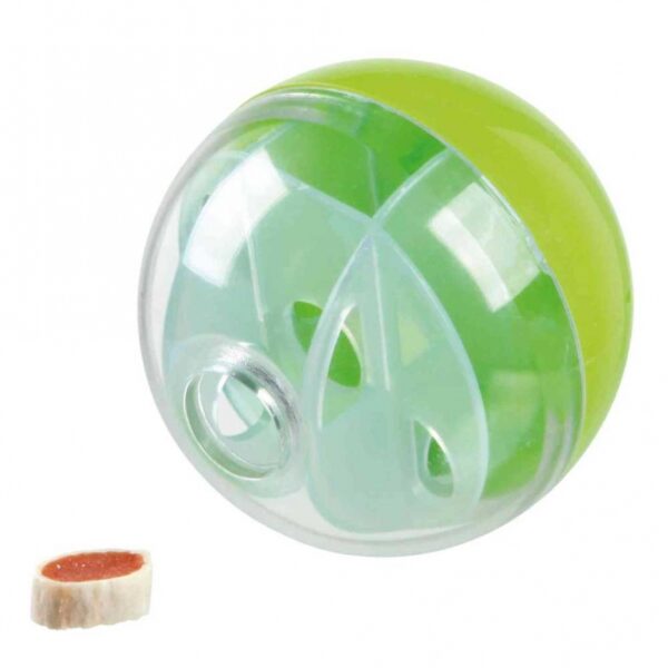 Dieser innovative Snackball für Katzen aus hochwertigem Kunststoff sorgt für stundenlangen Spielspaß und geistige Anregung. Mit einem Durchmesser von ca. 5 cm und einem integrierten Labyrinth ist dieser aufschraubbare Snackball ideal, um Ihre Katze aktiv zu halten und gleichzeitig ihre natürlichen Jagdinstinkte zu fördern. Die verschiedenen Farben machen ihn zu einem attraktiven Spielzeug, wobei die Farbwahl leider nicht möglich ist. Gönnen Sie Ihrer Katze dieses günstige und unterhaltsame Spielzeug, das nicht nur für Freude sorgt, sondern auch die Gesundheit Ihrer Katze unterstützt!