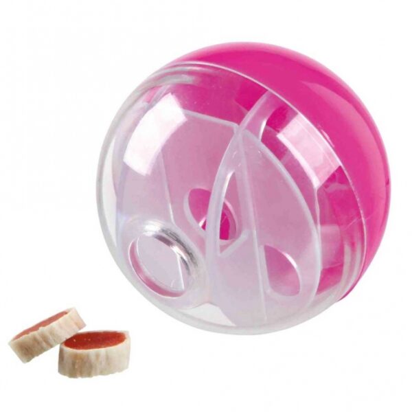 Dieser innovative Snackball für Katzen aus hochwertigem Kunststoff sorgt für stundenlangen Spielspaß und geistige Anregung. Mit einem Durchmesser von ca. 5 cm und einem integrierten Labyrinth ist dieser aufschraubbare Snackball ideal, um Ihre Katze aktiv zu halten und gleichzeitig ihre natürlichen Jagdinstinkte zu fördern. Die verschiedenen Farben machen ihn zu einem attraktiven Spielzeug, wobei die Farbwahl leider nicht möglich ist. Gönnen Sie Ihrer Katze dieses günstige und unterhaltsame Spielzeug, das nicht nur für Freude sorgt, sondern auch die Gesundheit Ihrer Katze unterstützt!