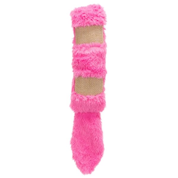 Dieser hochwertige Plüsch-Jute-Spielzeug für Katzen ist ein absolutes Muss für jeden Katzenliebhaber. Hergestellt aus strapazierfähigem Polyester, bietet es nicht nur eine angenehme Haptik, sondern ist auch mit Raschelfolie ausgestattet, die für zusätzlichen Spielspaß sorgt. Das integrierte Catnip sorgt dafür, dass Ihre Katze stundenlang beschäftigt ist und sich aktiv bewegt. Mit einer praktischen Größe von ca. 39 cm passt das Spielzeug perfekt in jeden Katzenhaushalt. Bitte beachten Sie, dass die Farben variieren und eine spezifische Farbwahl aufgrund des Lagerbestands nicht möglich ist. Gönnen Sie Ihrer Katze dieses unterhaltsame und qualitativ hochwertige Spielzeug – sie wird es lieben!