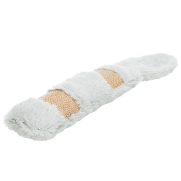 Dieser hochwertige Plüsch-Jute-Spielzeug für Katzen ist ein absolutes Muss für jeden Katzenliebhaber. Hergestellt aus strapazierfähigem Polyester, bietet es nicht nur eine angenehme Haptik, sondern ist auch mit Raschelfolie ausgestattet, die für zusätzlichen Spielspaß sorgt. Das integrierte Catnip sorgt dafür, dass Ihre Katze stundenlang beschäftigt ist und sich aktiv bewegt. Mit einer praktischen Größe von ca. 39 cm passt das Spielzeug perfekt in jeden Katzenhaushalt. Bitte beachten Sie, dass die Farben variieren und eine spezifische Farbwahl aufgrund des Lagerbestands nicht möglich ist. Gönnen Sie Ihrer Katze dieses unterhaltsame und qualitativ hochwertige Spielzeug – sie wird es lieben!