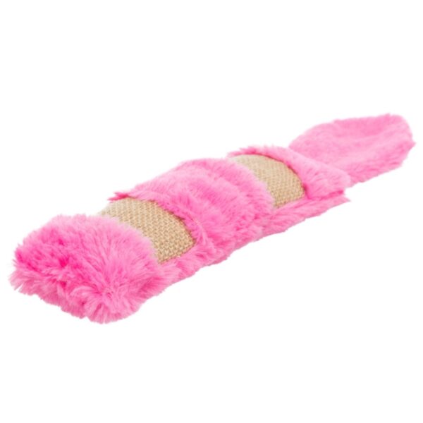 Dieser hochwertige Plüsch-Jute-Spielzeug für Katzen ist ein absolutes Muss für jeden Katzenliebhaber. Hergestellt aus strapazierfähigem Polyester, bietet es nicht nur eine angenehme Haptik, sondern ist auch mit Raschelfolie ausgestattet, die für zusätzlichen Spielspaß sorgt. Das integrierte Catnip sorgt dafür, dass Ihre Katze stundenlang beschäftigt ist und sich aktiv bewegt. Mit einer praktischen Größe von ca. 39 cm passt das Spielzeug perfekt in jeden Katzenhaushalt. Bitte beachten Sie, dass die Farben variieren und eine spezifische Farbwahl aufgrund des Lagerbestands nicht möglich ist. Gönnen Sie Ihrer Katze dieses unterhaltsame und qualitativ hochwertige Spielzeug – sie wird es lieben!