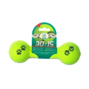 Entdecken Sie unser hochwertiges Tennisspielzeug, das bei Hunden jeden Alters beliebt ist! Ideal zum Werfen, Apportieren und für spannende Zerrspiele, bietet es stundenlangen Spielspaß. Unsere vielfältigen Formen, darunter Knochen, Boomerang, Stick und Ball mit Seil, sorgen für Abwechslung und Freude beim Spielen. Die Tennisballartikel mit süßem Pfötchenaufdruck sind in verschiedenen Größen erhältlich und garantieren ein unvergessliches Spielerlebnis. Besonders die Tennis Hantel, mit einer Größe von ca. 20 cm, ist perfekt zum Umhertragen und Apportieren geeignet. Investieren Sie in dieses langlebige und unterhaltsame Spielzeug für Ihren Hund – für Freude und Bewegung!