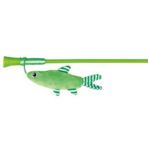 Die hochwertige Katzenangel mit dem niedlichen Plüsch-Fisch sorgt für stundenlangen Spielspaß und ist das perfekte Spielzeug für Ihre Katze. Der verführerische Catnip-Duft zieht selbst die schüchternsten Katzen an und regt zum Spielen an. Mit einer Länge von ca. 42 cm ist die Katzenangel ideal, um die natürlichen Jagdinstinkte Ihrer Katze zu fördern und sie aktiv zu halten. Gönnen Sie Ihrer Katze dieses unterhaltsame Spielzeug und erleben Sie, wie sie sich mit Freude und Begeisterung beschäftigt. Hochwertig, günstig und ein Muss für jeden Katzenliebhaber!