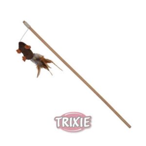 Diese hochwertige Spielangel von Trixie ist der perfekte Spielspaß für Katzenliebhaber! Mit einem stabilen, 50 cm langen Holzstiel und einem liebevoll gestalteten Spielzeug in Form einer niedlichen Maus aus weichem Plüsch, bietet sie stundenlangen Spaß für Ihre Katze. Die integrierten Federn und der verführerische Catnip-Duft sorgen dafür, dass Ihre Katze aktiv bleibt und sich bestens unterhält. Dank der robusten Verarbeitung ist diese Spielangel besonders langlebig und widerstandsfähig. Gönnen Sie Ihrer Katze die beste Unterhaltung mit dieser Spielangel von Trixie – für unvergessliche Spielmomente!