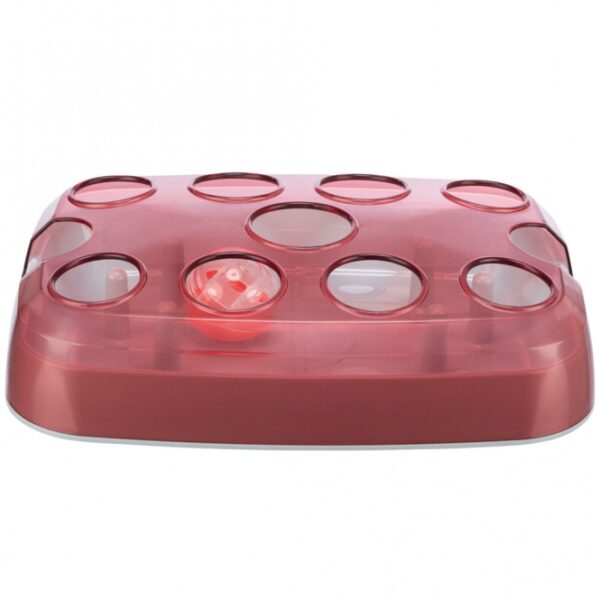 Entdecken Sie den perfekten Spielkasten für Ihre Katze ab 3 Monaten! Dieser hochwertige Spielkasten mit integriertem Snackball sorgt nicht nur für stundenlangen Spielspaß, sondern fördert auch die geistige und körperliche Aktivität Ihres Haustiers. Dank der rutschfesten Gummifüße bleibt der Kasten stabil, während Ihre Katze spielt. Hergestellt aus robustem Kunststoff, ist dieser Spielkasten nicht nur langlebig, sondern auch spülmaschinengeeignet – für eine einfache Reinigung. Mit den kompakten Maßen von ca. 33 × 23,5 cm passt er ideal in jede Wohnung. Inklusive einer hilfreichen Trainingsanleitung, um Ihrer Katze den Einstieg zu erleichtern. Gönnen Sie Ihrer Katze das beste Spielzeug für mehr Freude und Bewegung!