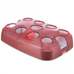 Entdecken Sie den perfekten Spielkasten für Ihre Katze ab 3 Monaten! Dieser hochwertige Spielkasten mit integriertem Snackball sorgt nicht nur für stundenlangen Spielspaß, sondern fördert auch die geistige und körperliche Aktivität Ihres Haustiers. Dank der rutschfesten Gummifüße bleibt der Kasten stabil, während Ihre Katze spielt. Hergestellt aus robustem Kunststoff, ist dieser Spielkasten nicht nur langlebig, sondern auch spülmaschinengeeignet – für eine einfache Reinigung. Mit den kompakten Maßen von ca. 33 × 23,5 cm passt er ideal in jede Wohnung. Inklusive einer hilfreichen Trainingsanleitung, um Ihrer Katze den Einstieg zu erleichtern. Gönnen Sie Ihrer Katze das beste Spielzeug für mehr Freude und Bewegung!