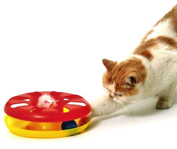 Diese hochwertige Katzen-Spielmatte mit einem Durchmesser von 24 cm ist der perfekte Ort für Ihre Katze, um zu spielen und sich zu entspannen. Ausgestattet mit einer Fellmaus und einem Ball sorgt sie für stundenlangen Spielspaß und fördert die natürliche Neugier Ihrer Katze. Die Spielmatte ist nicht nur robust, sondern auch in verschiedenen Farben erhältlich, die je nach Lagerbestand ausgewählt werden. Schenken Sie Ihrer Katze ein erstklassiges Spielvergnügen und investieren Sie in ihre Gesundheit und Zufriedenheit mit dieser praktischen und günstigen Spielmatte!