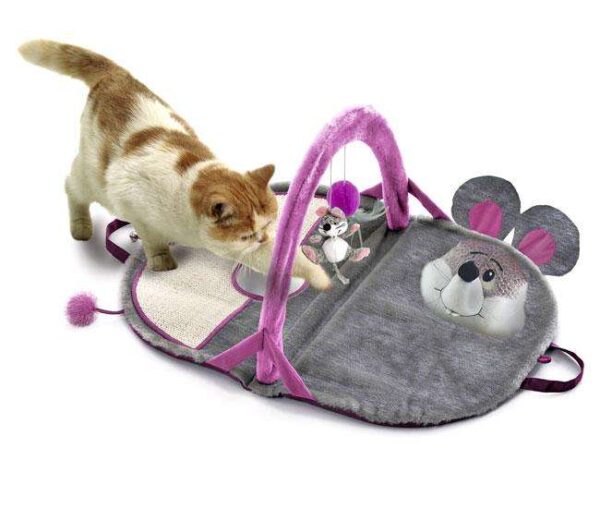 Entdecken Sie unseren hochwertigen Spielplatz für Katzen im beliebten TIMMY THE MOUSE-Design! Dieser praktische Katzen-Spielplatz lässt sich einfach zusammenklappen und ist ideal für kleine Räume. Hergestellt aus erstklassigem Premium-Plüsch, bietet er nicht nur einen gemütlichen Rückzugsort, sondern ist auch mit spannendem Spielzeug und dem verführerischen CATNIP-Duftstoff ausgestattet, der Ihre Katze zum Spielen anregt. Mit einer großzügigen Größe von 50 x 70 cm ist er perfekt für Katzen jeden Alters. Gönnen Sie Ihrer Katze den besten Spielplatz, der sowohl Komfort als auch Unterhaltung bietet – ideal für glückliche und aktive Haustiere!