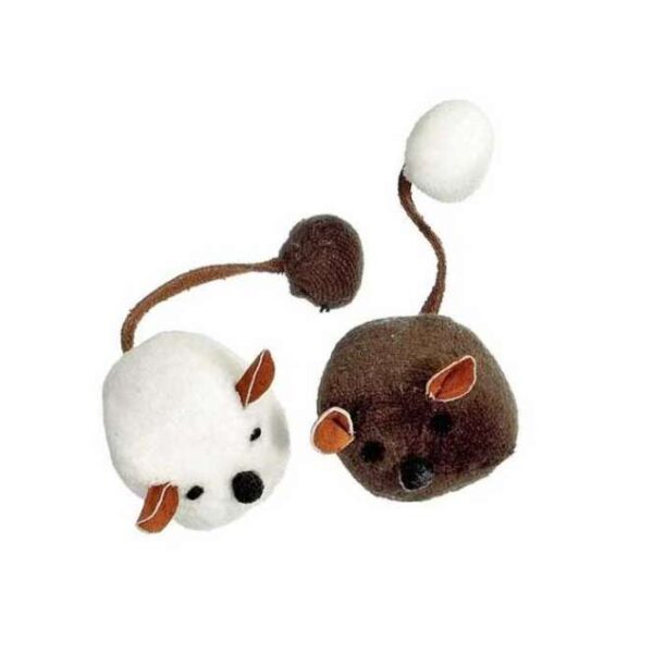 Die Nature Cat Toy Spielzeuge von Karlie Flamingo sind die perfekte Wahl für Ihre Katze, denn sie bestehen aus hochwertigen, reinen Naturmaterialien und sind tierärztlich getestet. Diese zwei entzückenden Mäuschen in Braun und Weiß mit einem lustigen Pompomschwanz bieten stundenlangen Spielspaß und fördern die natürliche Jagdinstinkte Ihrer Samtpfote. Mit einer Größe von jeweils ca. 4 cm sind sie ideal für kleine Katzen und Kätzchen. Gönnen Sie Ihrer Katze ein sicheres und unterhaltsames Spielzeug, das sowohl die Gesundheit als auch das Wohlbefinden Ihrer Katze unterstützt. Entdecken Sie die besten Spielzeuge für Katzen – natürlich, sicher und mit viel Liebe zum Detail!