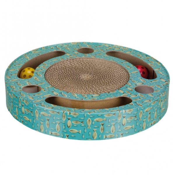 Entdecken Sie unser hochwertiges Katzen-Spielzeug aus Pappe, das speziell zum Hinlegen konzipiert ist. Dieses interaktive Spielzeug enthält zwei Bälle im Inneren, die Ihre Katze zum Spielen anregen und für stundenlangen Spaß sorgen. Mit einer Größe von ca. 33 × 5,5 cm (Durchmesser x Höhe) passt es perfekt in jedes Zuhause. Bitte beachten Sie, dass die Ausführungen variieren und eine Farbwahl leider nicht möglich ist. Angereichert mit Katzenminze bietet dieses Spielzeug nicht nur Unterhaltung, sondern fördert auch die Gesundheit und Fitness Ihrer Katze. Gönnen Sie Ihrer Katze das beste Spielvergnügen mit unserem attraktiven und günstigen Papp-Spielzeug!