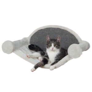 Entdecken Sie den perfekten Kratzbaum für Ihre Katze! Dieser hochwertige Kratzbaum ist mit einem weichen Plüsch-Bezug und einer robusten Sisalkratzfläche ausgestattet, die ideal zum Kratzen und Spielen ist. Mit seiner plüschbezogenen Rückseite bietet er zusätzlichen Komfort und ist auch eine ideale Ergänzung zu bereits vorhandenen Kratzmöbeln. In der eleganten Farbgebung weiß/grau fügt sich dieser Kratzbaum harmonisch in jedes Zuhause ein. Mit den kompakten Abmessungen von 54 × 28 × 33 cm ist er perfekt für kleinere Räume geeignet. Gönnen Sie Ihrer Katze den besten Platz zum Spielen und Entspannen!