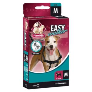 Mit dem hochwertigen Easy Walker Geschirr wird jeder Spaziergang mit Ihrem Hund zum entspannten Erlebnis. Dieses ergonomische Geschirr hilft, das Ziehen Ihres Vierbeiners abzuwöhnen, ohne dabei einen Würgeeffekt zu erzeugen oder die Muskeln und Nackenwirbel zu schädigen. Ihr Hund kann sich in diesem bequemen Geschirr frei bewegen und lernt schnell, freiwillig bei Fuß zu gehen, da er beim Ziehen die Kraft gegen sich selbst nutzt. Ideal für Hunde mit einem Halsumfang von 52 bis 84 cm, bietet das Easy Walker Geschirr nicht nur hohen Tragekomfort, sondern auch eine hohe Qualität zu einem günstigen Preis. Verleihen Sie Ihren Spaziergängen mit diesem innovativen Geschirr eine neue Leichtigkeit!