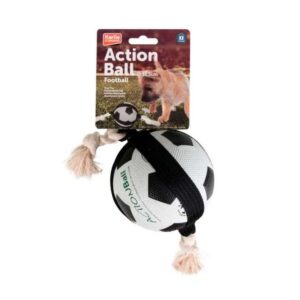 Entdecken Sie den KARLIE ACTION BALL – die innovative Weltneuheit für Hunde! Dieser von Hundetrainern empfohlene und weltweit patentierte Spielball fördert das gemeinsame Spiel zwischen Mensch und Tier und sorgt für stundenlangen Spaß und Freude. Dank seiner speziellen, artgerechten Konstruktion können Hunde sicher zupacken, während auch der spielende Hunde-Besitzer den Ball jederzeit mühelos greifen kann. Mit einem Durchmesser von ca. 12,5 cm ist dieser hochwertige Action Ball ideal für alle Hunderassen und bietet eine optimale Kombination aus Qualität und Spaß. Holen Sie sich jetzt diesen einzigartigen Spielzeugball, der das Training und die Freizeitgestaltung mit Ihrem Hund revolutioniert!