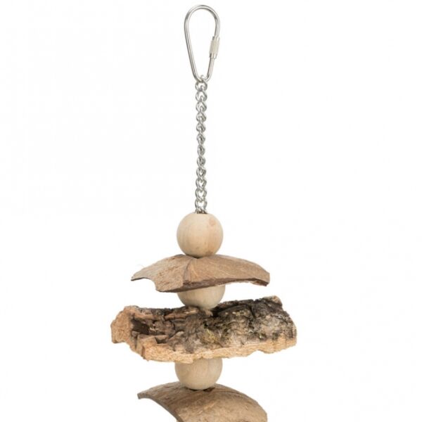 Entdecken Sie unser hochwertiges Spielzeug aus Kork und Holz, das in enger Zusammenarbeit mit dem renommierten Weltvogelpark Walsrode entwickelt wurde. Mit einer Größe von ca. 37 cm ist dieses Spielzeug ideal geeignet für Großsittiche und Wellensittiche. Es fördert die natürliche Beschäftigung und das Wohlbefinden Ihrer Vögel, während es gleichzeitig eine sichere und langlebige Spielmöglichkeit bietet. Gönnen Sie Ihren gefiederten Freunden das Beste – mit unserem Kork- und Holzspielzeug, das sowohl Spaß als auch Qualität vereint!